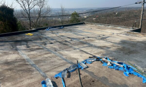 塩ビシート防水 屋上施工前